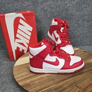 Nike Dunk High Shoes Youth Size‎ 5Y Championship Red GS Sneakers DB2179-106